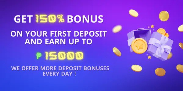 Promotional banner artwork with casino game highlights and reward imagery